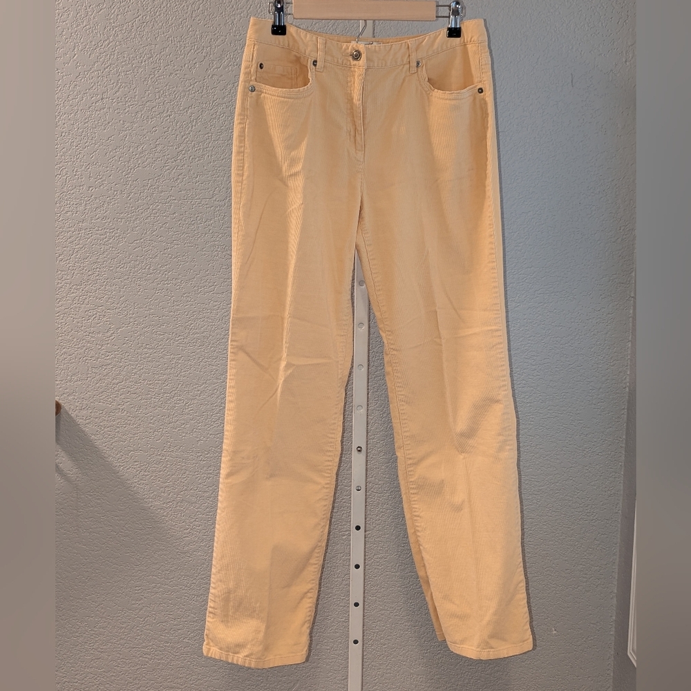 Talbots Yellow Corduroy Pants Size 8